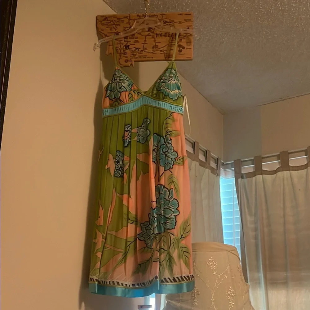 Sue Wong SILK Midi Dress - Picture 1 of 2